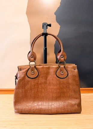 Sac à Main Lurueña en Cuir - Marron Cognac - Tote/Épaule - Comme Neuf, marca: Lurueña, estado: Muito bom, €55.00, €58.45 inclui Proteção do Comprador