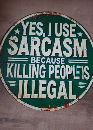 Metalen bord 20 cm sarcasm, état: Neuf avec étiquette, 10,00 €, 11,20 € Protection acheteurs incluse