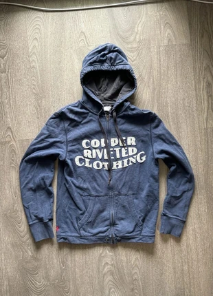 Sweat à capuche Levi's bleu zippé M – Copper Riveted Clothing, brand: Levi's, condizioni: Buone, taglia: M, €12.99, €14.34 include la Protezione acquisti