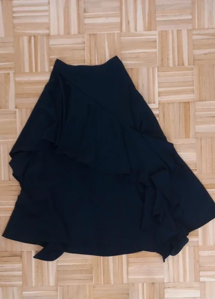 Asymmetrischer ,schwarzer Maxirock,Stuffenrock,bohorock, marque: Zara, état: Très bon état, taille: S / 36 / 8, 11,00 €, 12,25 € Protection acheteurs incluse