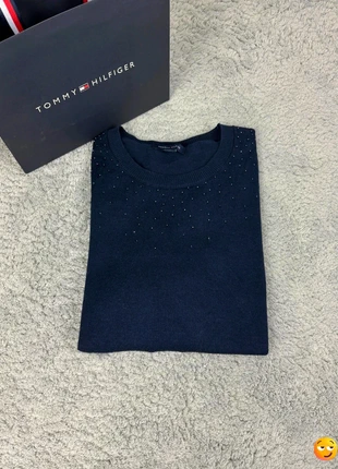 Pull / Sweat Col V Tommy Hilfiger Marine - Taille XS - Femme, brand: Tommy Hilfiger, condition: Very good, size: XS / 34 / 6, €9.99, €11.19 includes Buyer Protection Pro