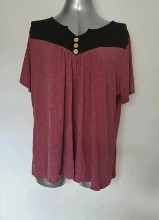 Haut bordeaux chiné ample– Taille 52, marque: Boutique indépendante, état: Très bon état, taille: 6XL / 52 / 24, 9,99 €, 11,19 € Protection acheteurs incluse