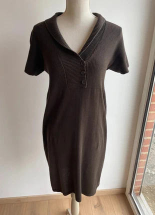 Robe pull marron à col châle Mexx – Taille L, brand: Mexx, condizioni: Ottime, taglia: L / IT 44 / EU 40, €6.00, €7.00 include la Protezione acquisti