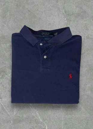 Polo Ralph Lauren bleu marine - Taille XL Homme - Logo cavalier brodé Rouge - 100% coton, marque: Ralph Lauren, état: Très bon état, taille: XL, 10,00 €, 11,20 € Protection acheteurs incluse