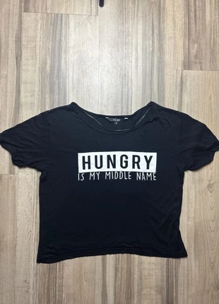 T-shirt noir "Hungry is my middle name" Live Wild by Coolcat – Taille M, marque: CoolCat, état: Très bon état, taille: M / 38 / 10, 5,00 €, 5,95 € Protection acheteurs incluse