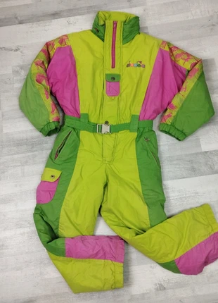 Combinaison de ski vintage coloré vert rose Diadora 8/10 ans, brand: Diadora, condition: Good, size: 8 years / 128 cm, €25.00, €26.95 includes Buyer Protection