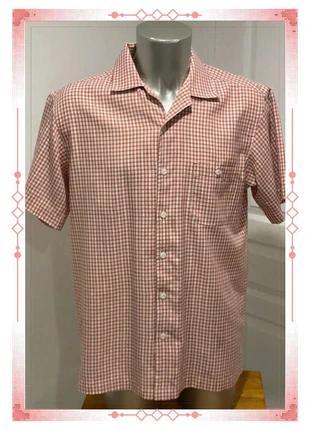 Chemise Haggar manches courtes carreaux rose blanc Taille L, brand: Haggar, condition: New without tags, size: L, €5.90, €6.90 includes Buyer Protection