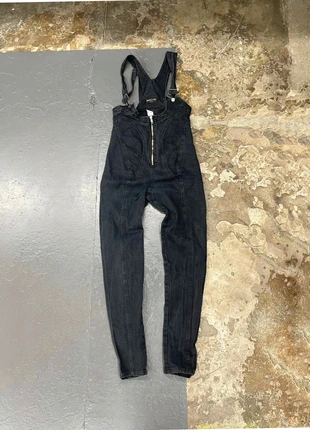 Salopette USA en jean noir délavé taille haute Vintage, marke: Vintage Dressing, zustand: Gut, größe: XS / 34 / 6, 3,00 €, 3,85 € beinhaltet Vinted-Käuferschutz Pro