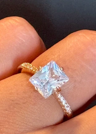 💛 Bague plaquée or – Pierre brillante & finition raffinée, brand: Argent, condition: New with tags, size: Adjustable, €10.00, €11.20 includes Buyer Protection