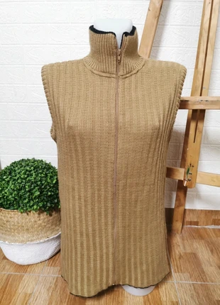 Bonito chaleco de cremallera, de punto y lana, talla L, marca: Made In Italy, estado: Muy bueno, tamaño: L / 40 / 12, 10,00 €, 11,20 € Protección al comprador incluida