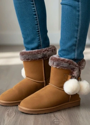 Boots femmes camel taille 38 à pompons, brand: Blackfield, condition: Very good, size: 38, €65.00, €68.95 includes Buyer Protection