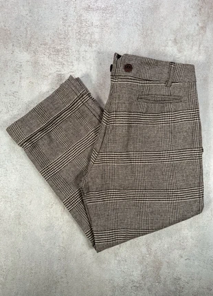 Pantalon Maxmara carreaux beige noir; coupe droite taille 40, brand: Max Mara, condition: Very good, size: L / 40 / 12, €20.00, €21.70 includes Buyer Protection Pro