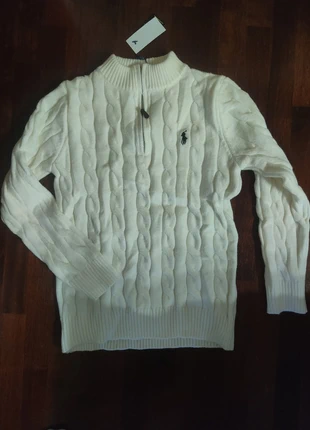 Maglione a trecce Half zip Ralph Lauren L, marque: Ralph Lauren, état: Neuf avec étiquette, taille: L / 40 / 12, 55,50 €, 58,98 € Protection acheteurs incluse