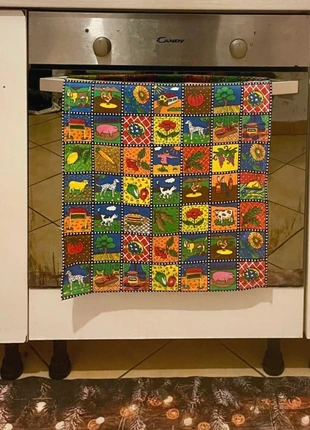 Strofinaccio / asciugamano da cucina "Retro" grande 43x76, brand: Handmade, condizioni: Nuovo senza cartellino, €2.90, €3.75 include la Protezione acquisti