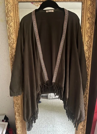 Kimono bohème à franges en suédine, brand: Cherry Koko, condizioni: Ottime, taglia: S / IT 40 / EU 36, €6.00, €7.00 include la Protezione acquisti