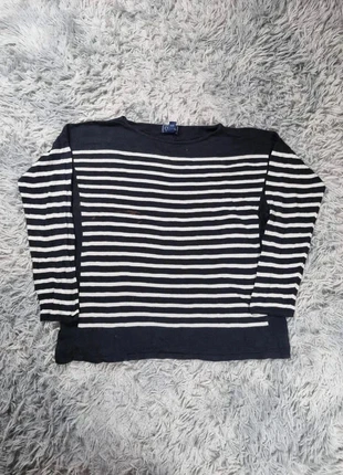 Pull rayé CHAPS Classics Coton/Modal Bleu Marine & Blanc Taille XL, marca: CHAPS, estado: Bom, tamanho: XL / 42 / 14, €8.00, €9.10 inclui Proteção do Comprador Pro