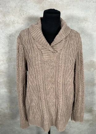 Pull Maille Torsadée Cable Knit Vintage Croft & Barrow taupe cosy taille XL, marque: Vintage Dressing, état: Très bon état, taille: XL / 42 / 14, 15,00 €, 16,45 € Protection acheteurs (Pro) incluse