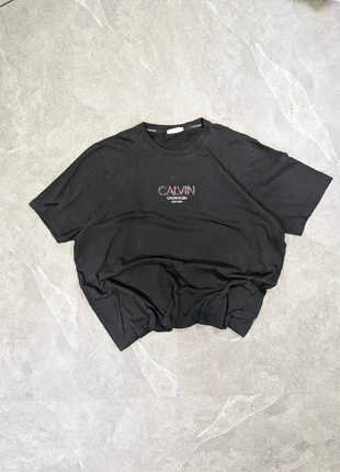 💫Calvin Klein T-Shirt Black Distressed Look 90's Classic Retro Fashion Vintage Style Top💫, merk: Calvin Klein, staat: Heel goed, maat: 5XL, € 22,95, € 24,80 inclusief Kopersbescherming