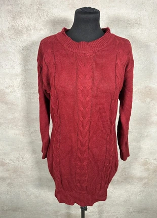 Pull Maille Torsadée Cable Knit Vintage Vintage rouge profond texture taille S, brand: Vintage Dressing, condition: Very good, size: S / 36 / 8, €15.00, €16.45 includes Buyer Protection Pro
