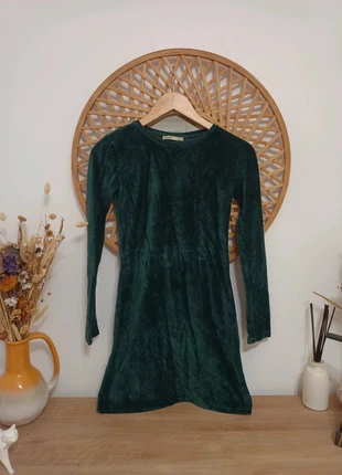 Vestido de pana verde Pull&Bear manga larga (Talla S), marque: Pull & Bear, état: Très bon état, taille: S / 36 / 8, 12,00 €, 13,30 € Protection acheteurs incluse