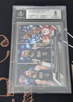 Beckett 8 Curry/James/Durant, marque: Topps, état: Très bon état, 24,99 €, 26,94 € Protection acheteurs (Pro) incluse