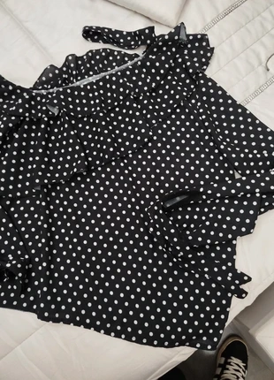 Blusa nera a pois, brand: Vintage Dressing, condizioni: Nuovo senza cartellino, taglia: M / IT 42 / EU 38, €2.99, €3.84 include la Protezione acquisti