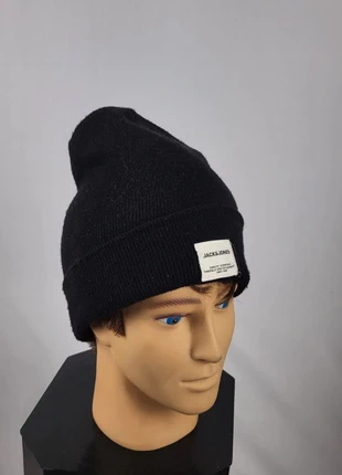 Bonnet noir Jack & Jones étiquette logo style minimaliste beanie chaud hiver streetwear unisexe, marque: Jack & Jones, état: Très bon état, taille: Taille unique, 5,00 €, 5,95 € Protection acheteurs incluse