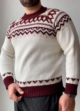 Pull vintage a motifs blanc taille m, marque: Vintage Dressing, état: Très bon état, taille: M, 12,00 €, 13,30 € Protection acheteurs incluse