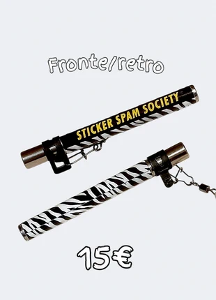 Portachiavi zebrato, marque: sticker spam Society, état: Neuf sans étiquette, 15,00 €, 16,45 € Protection acheteurs incluse