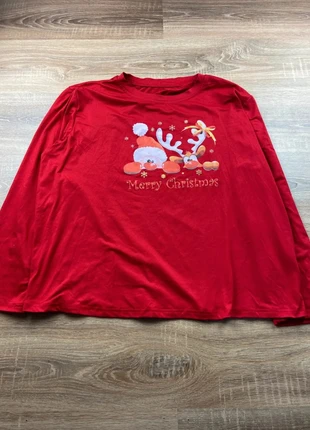 T-shirt manches longues Femme Merry Christmas rouge, Taille L - Excellent etat, marque: Vintage Dressing, état: Très bon état, taille: L / 40 / 12, 10,00 €, 11,20 € Protection acheteurs incluse