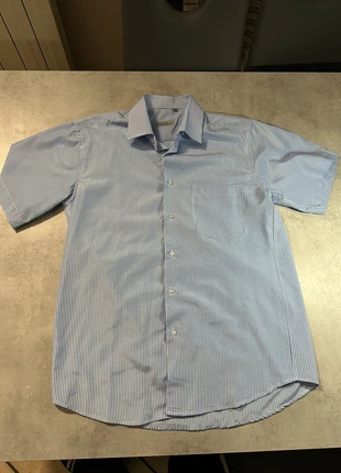 Camicia Cropped Uomo Taglia 40 Righe Blu - Perfetta per Layering!, condizioni: Nuovo senza cartellino, taglia: M, €6.00, €7.00 include la Protezione acquisti