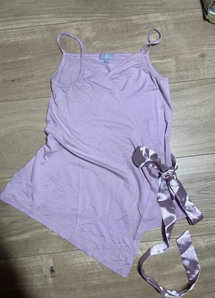 Haut vintage cache cœur coquette rose avec ruban naf naf, brand: COQUETTE, condition: Very good, size: M / 38 / 10, €17.00, €18.55 includes Buyer Protection