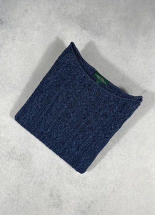 Pull Cable Knit Round Neck Ralph Lauren - Denim Blue - Woman - S - 100% cotton / Torsadé Col Rond, marca: Ralph Lauren, estado: Muito bom, tamanho: S / 36 / 8, €24.90, €26.85 inclui Proteção do Comprador