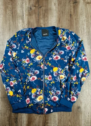 Veste fleurie MIM femme bleu floral zip taille 40, marque: Mim, état: Très bon état, taille: L / 40 / 12, 9,90 €, 11,10 € Protection acheteurs (Pro) incluse