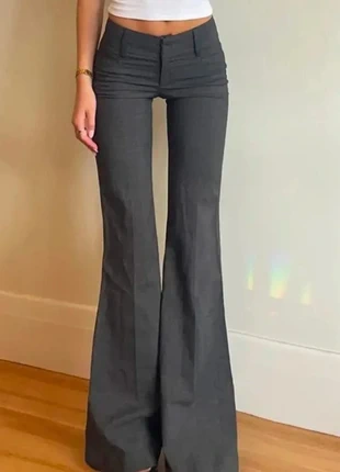 Pantalon Femme à Taille Basse et Coupe Évasée - Taille Asian M, marca: Aesthetic, estado: Muy bueno, tamaño: M / 38 / 10, 39,99 €, 42,69 € Protección al comprador incluida