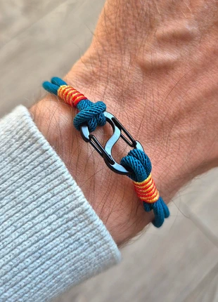 Bracelet corde paracorde mousqueton noir élégant chic, marke: Studio Bohème, zustand: Neu, 8,99 €, 10,14 € beinhaltet Vinted-Käuferschutz Pro