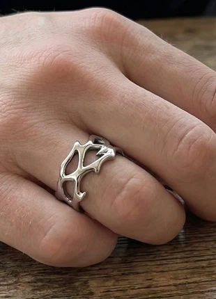 Chevalière homme en acier inoxydable plaqué argent, brand: CHROME, condition: New without tags, size: 18.1 mm Ø, €9.99, €11.19 includes Buyer Protection