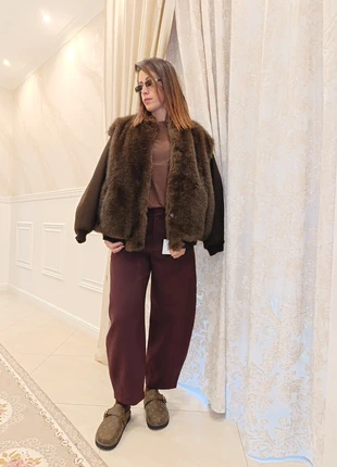 Giacca oversize Lumina con pelliccia sintetica, marca: Lumina, estado: Novo com etiquetas, tamanho: Tamanho único, €59.90, €63.60 inclui Proteção do Comprador