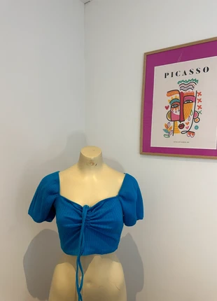 Zara top maat L - blauw zo goed als nieuw, brand: Zara, condizioni: Ottime, taglia: L / IT 44 / EU 40, €4.50, €5.43 include la Protezione acquisti