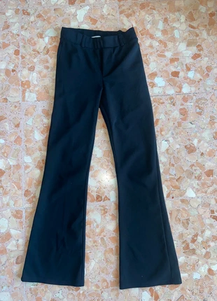 Pantaloni neri a zampa con passanti vintage y2k coquette, marke: Vintage Dressing, zustand: Sehr gut, größe: S / 36 / 8, 8,00 €, 9,10 € inklusive Vinted-Käuferschutz