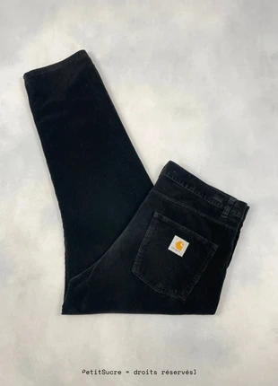 Pantalon Carhartt wip Noir en velours côtelés modèle Newel Pant Corduroy - Taille XXL w38 #1809, marca: Carhartt, estado: Muito bom, tamanho: PT 48 | W38, €49.00, €52.15 inclui Proteção do Comprador Pro