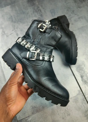 Bottes bottines Buffalo fallon noir cuir l Femme taille 41, brand: Buffalo, condition: Very good, size: 41, €65.00, €68.95 includes Buyer Protection