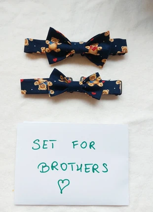 Set brothers Bow tie Fliege gravata borboleta papillon pajarita cravatta querbinder, merk: Atelier Daily Elegance, staat: Nieuw met prijskaartje, € 15,99, € 17,49 inclusief Kopersbescherming Pro