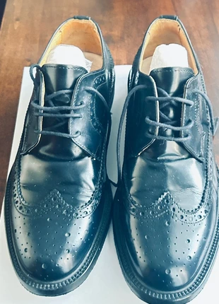 Derby Brogue ragazzo/uomo pelle spazzolata blu notte – suola cuoio, marque: Coatblu, état: Très bon état, taille: 39, 33,00 €, 35,35 € Protection acheteurs incluse