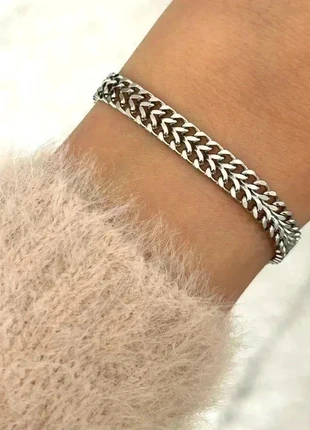 Bracelet en acier inoxydable, bracelet chaîne os de dragon, cadeau pour elle, condition: Very good, €11.00, €12.25 includes Buyer Protection Pro