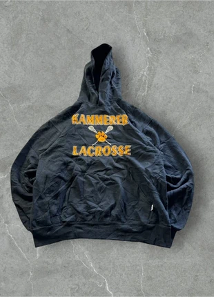 Hoodie / Pull à capuche Russel Athletic USA vintage marine – Taille M Oversize (Unisexe), brand: Russel Athletic, condizioni: Discrete, taglia: M, €8.00, €9.10 include la Protezione acquisti Pro