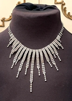 Collane in Strass Color Argento - Nickel e Cadmio Free con Chiusura Regolabile, brand: Vintage Dressing, condizioni: Nuovo con cartellino, €16.50, €18.03 include la Protezione acquisti