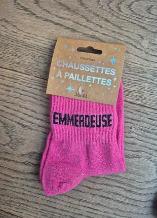 Chaussette a paillette emmerdeuse, condition: New with tags, size: M | 39–42, €5.00, €5.95 includes Buyer Protection