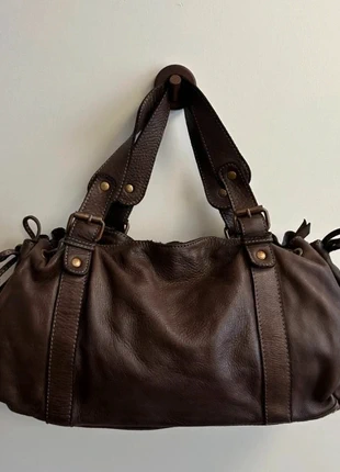 Sac à main cuir véritable shoulder bag y2k s2000, brand: The Genuine Leather, condition: Very good, €124.99, €131.94 includes Buyer Protection