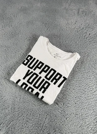 Nike T-shirt M Streetwear Coton Blanc Message Brodé Logo Swoosh / White Cotton 00295, marca: Nike, estado: Bom, tamanho: M, €2.00, €2.80 inclui Proteção do Comprador Pro